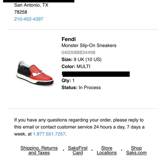 Fendi Monster Slip on Sneakers with Studs UK9/US10 - Picture 6 of 6